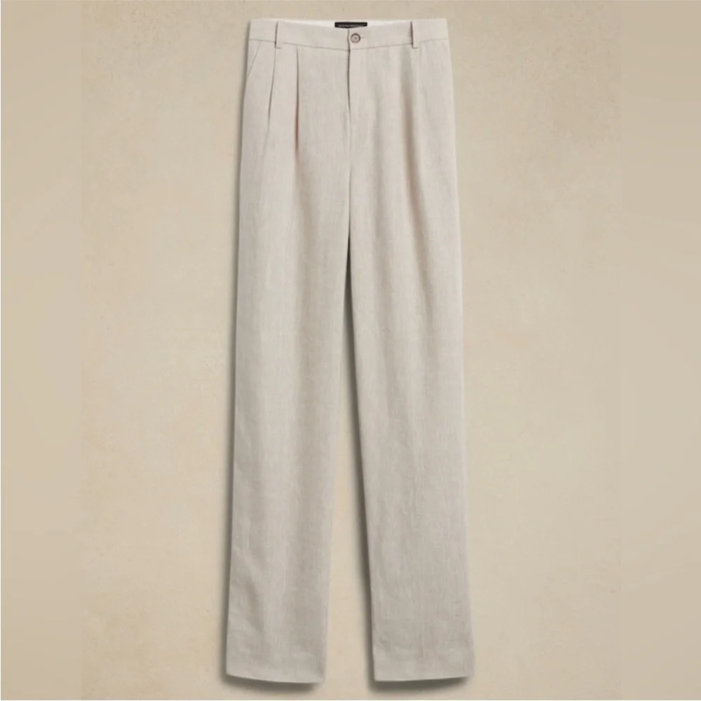 Banana Republic Straight Leg Linen Pants